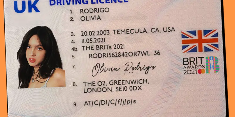 Olivia Rodrigo drivers license